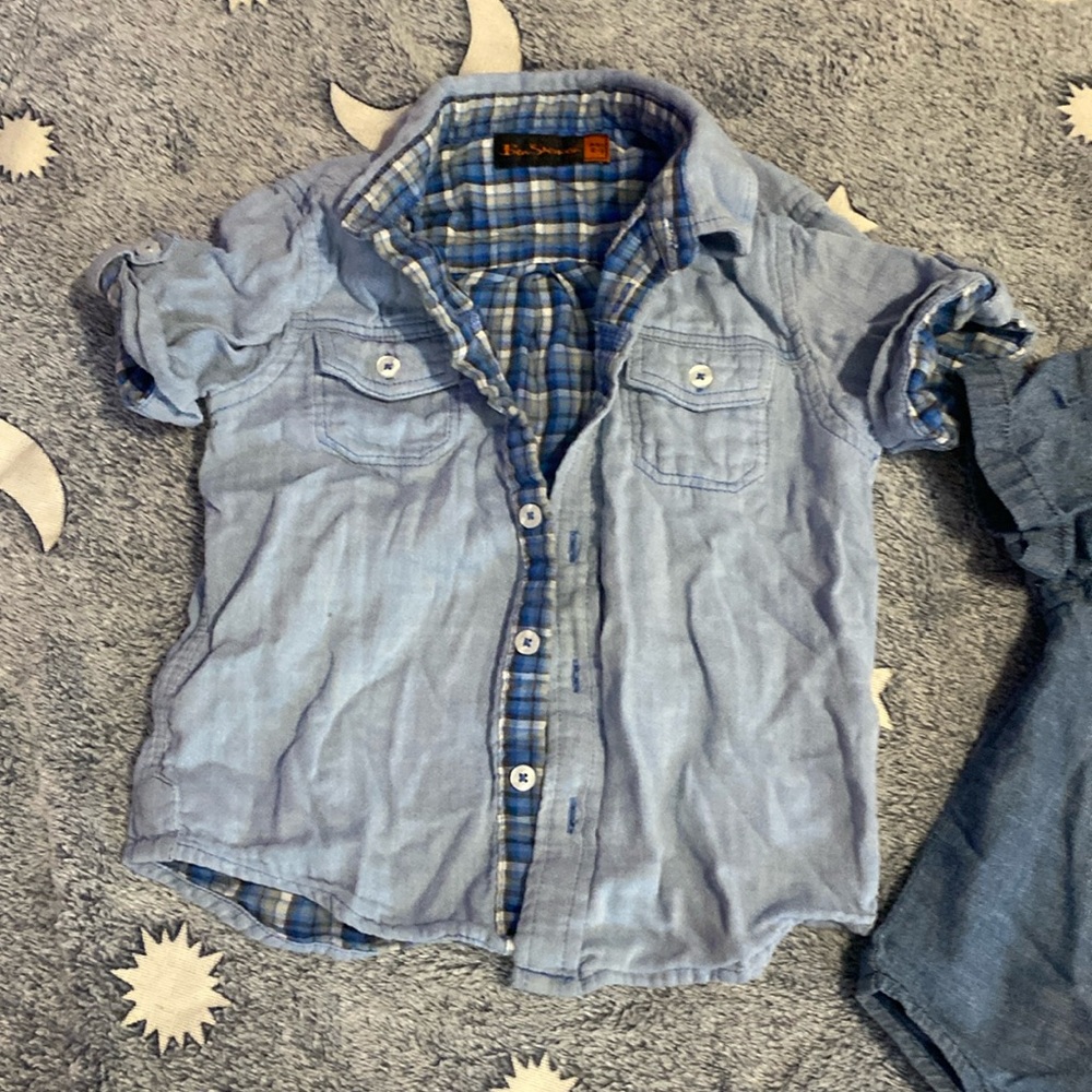 2-3r boys button up dress shirt